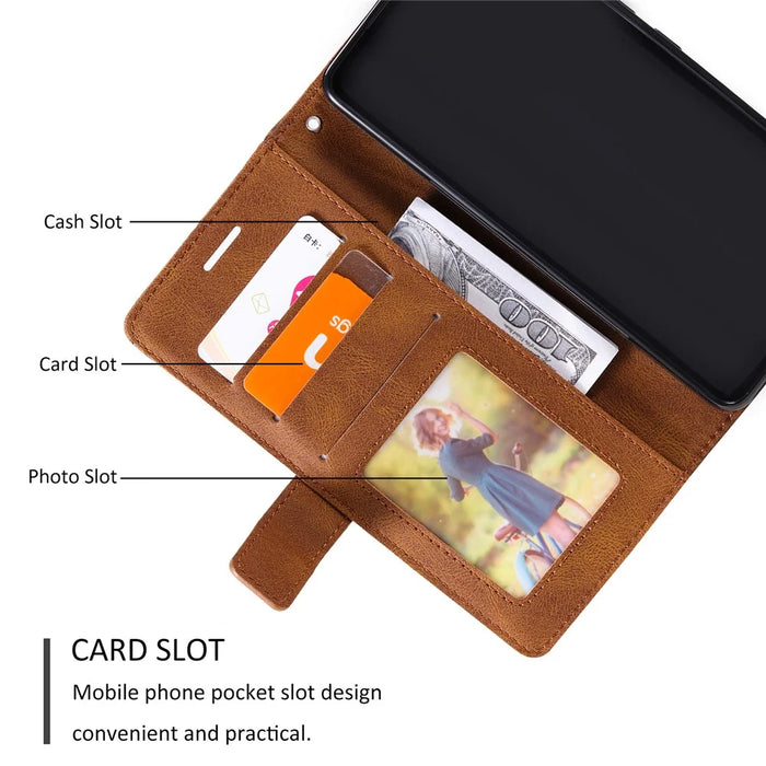 For iPhone 16 Plus Case Imprinted Lines PU Leather Splicing Wallet Phone Cover - Brown - 6
