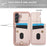 SY-001 For Samsung Galaxy A35 5G Case Card Holder Kickstand Leather Coated TPU Phone Cover - Pink - 7