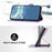 YX0040 For Sony Xperia 1 VI Case with Hand Strap Geometry Leather Phone Cover -  Light Purple - 4
