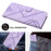 YX0040 For Sony Xperia 1 VI Case with Hand Strap Geometry Leather Phone Cover -  Light Purple - 5