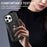 For iPhone 14 Pro Max Shockproof Phone Case Rotatable Ring Holder Kickstand Protective Phone Cover - Black - 3