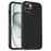 IPAKY For iPhone 14 Slim Case Carbon Fiber Texture TPU Phone Cover - Black - 1