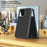 IPAKY For iPhone 13 Pro Max Case Carbon Fiber Texture Shockproof TPU Phone Cover - Black - 6