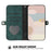 YX0020 For iPhone 16 Pro Max Case Phone Leather Cover Dual Magnetic Clasps - Blackish Green - 2