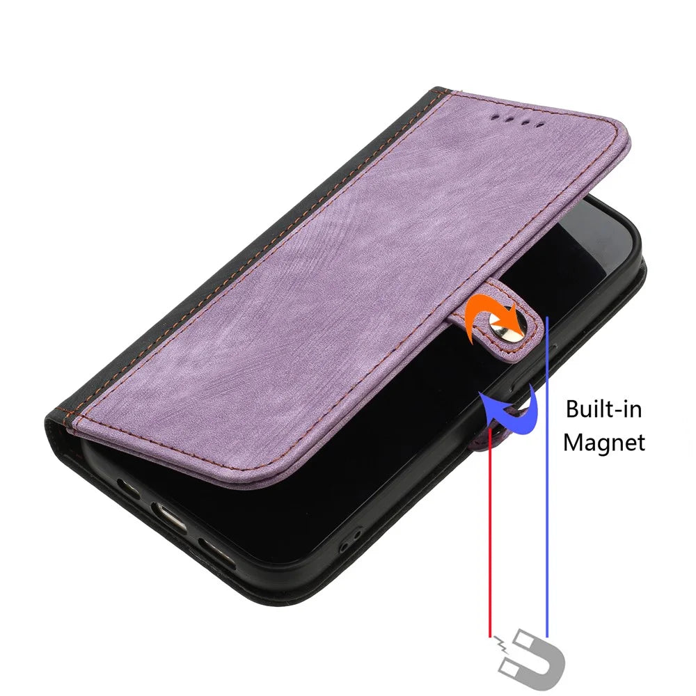 YX0020 For Infinix GT 20 Pro 5G Wallet Case Skin-Touch Feel Leather Phone Cover - Purple - 5