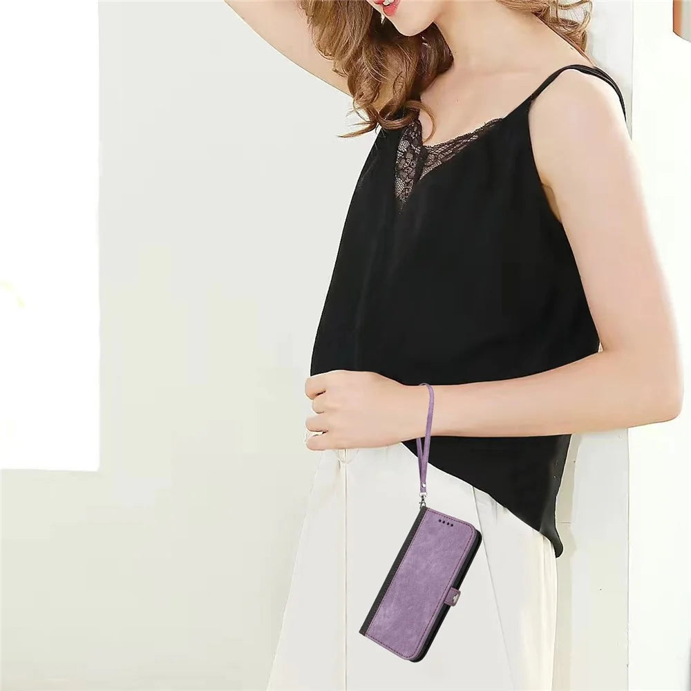 YX0020 For Infinix GT 20 Pro 5G Wallet Case Skin-Touch Feel Leather Phone Cover - Purple - 7