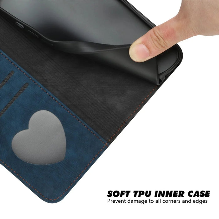 YX0020 For Infinix Note 40 Pro 4G / 5G / Note 40 Pro+ Case Wallet PU Leather Phone Cover - Sapphire - 4