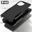 For iPhone 13 Pro Max 6.7 inch PC + Soft TPU Dual Layer Protection Case Anti-scratch Phone Shell - Black - 4