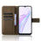 For Blackview Wave 6C Case Diamond Texture Leather Phone Cover with TPU Inner Shell - Brown - 2