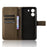 For Blackview Wave 6C Case Diamond Texture Leather Phone Cover with TPU Inner Shell - Brown - 4