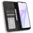 For Blackview Wave 6C Case Magnetic Closure Vintage Leather Wallet Phone Cover - Black - 2