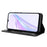 For Blackview Wave 6C Case Magnetic Closure Vintage Leather Wallet Phone Cover - Black - 3