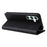 For Samsung Galaxy A34 5G Case Leather RFID Blocking Card Slots Phone Cover - Black - 3