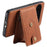 DENIOR D14 For Google Pixel 9 Pro / Pixel 9 Magnetic Case 2 in 1 Detachable Card Holder PC+TPU Phone Cover - Brown - 3