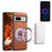 DENIOR D14 For Google Pixel 8 Case 2 in 1 Detachable PU+PC+TPU Magnetic Phone Cover - Brown - 5