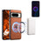 DENIOR D14 For Google Pixel 8 Pro Magnetic Case Card Bag Hybrid PC+TPU Phone Cover - Brown - 5