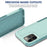Phone Back Cover for iPhone 12 Pro Max 6.7 inch, Hard PC + Soft TPU Dual Layer Protection Case Anti-scratch Phone Shell - Mint Green - 2