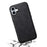 DENIOR A11 For iPhone 16 Plus Magnetic Case Leather+PC+TPU Anti-Scratch Retro Phone Cover - Black - 4