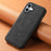 DENIOR A11 For iPhone 16 Plus Magnetic Case Leather+PC+TPU Anti-Scratch Retro Phone Cover - Black - 5