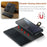 DG.MING for Sony Xperia 10 VI Case Removable 2 in 1 Split Leather Flip Phone Cover - Black - 7