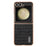 AZNS For Samsung Galaxy Z Flip5 5G Case Crocodile Texture PU+PC Phone Cover - Black - 3