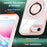 For iPhone 7  /  8  /  SE (2020)  /  SE (2022) Magnetic Case PC+TPU Phone Cover Ring Kickstand - Pink - 2