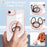 For iPhone 7  /  8  /  SE (2020)  /  SE (2022) Magnetic Case PC+TPU Phone Cover Ring Kickstand - Pink - 6