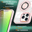 For iPhone 13 Pro Max Case Magnetic Ring Kickstand PC+TPU Clear Phone Cover -  Pink - 2