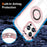 For iPhone 13 Pro Max Case Magnetic Ring Kickstand PC+TPU Clear Phone Cover -  Pink - 3