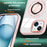 For iPhone 13  /  14 Case Compatible with MagSafe PC+TPU Kickstand Clear Phone Cover - Pink - 2
