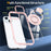 For iPhone 13  /  14 Case Compatible with MagSafe PC+TPU Kickstand Clear Phone Cover - Pink - 5