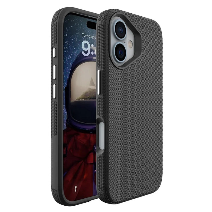 For iPhone 16 Plus Case Compatible with MagSafe TPU+PC Anti-Scratch Phone Cover - Black - 1