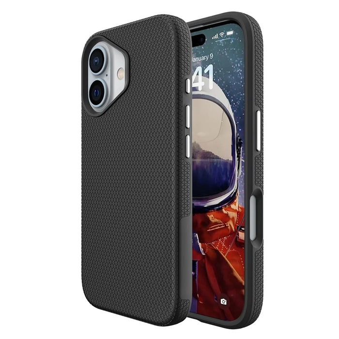 For iPhone 16 Plus Case Compatible with MagSafe TPU+PC Anti-Scratch Phone Cover - Black - 2