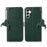 For Samsung Galaxy S24 FE Case RFID Blocking Genuine Cow Leather Phone Cover - Green - 1