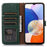 For Samsung Galaxy S24 FE Case RFID Blocking Genuine Cow Leather Phone Cover - Green - 2