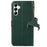 For Samsung Galaxy S24 FE Case RFID Blocking Genuine Cow Leather Phone Cover - Green - 6
