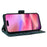 For iPhone 16 Leather Cases Wallet Rhombus Imprinted Phone Cover Stand with Strap - Green - 3
