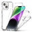 For iPhone 14 Plus / 15 Plus Case Acrylic+TPU Anti-drop Clear Phone Cover - 1