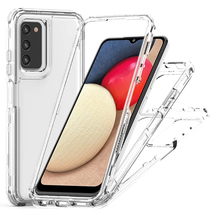 Clear Case for Samsung Galaxy A03s (166.5mm) / A02s (166.5mm) Acrylic+TPU Cover - 1