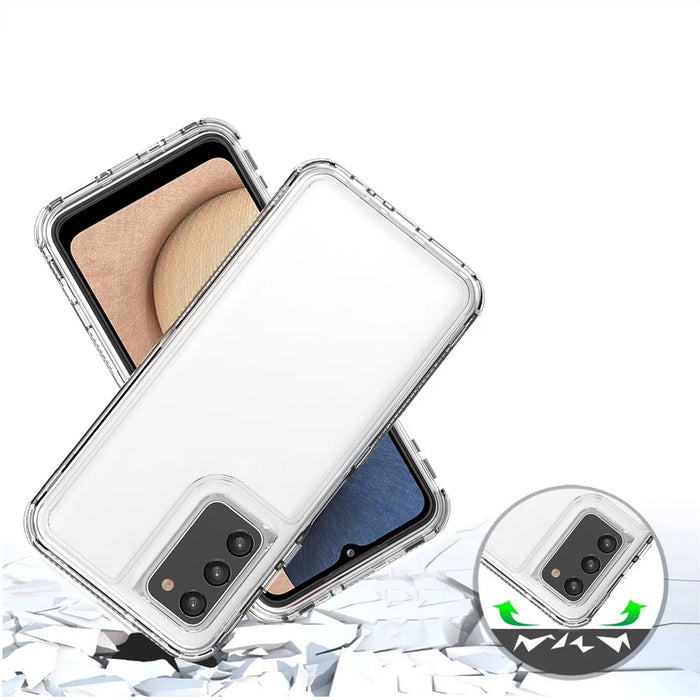 Clear Case for Samsung Galaxy A03s (166.5mm) / A02s (166.5mm) Acrylic+TPU Cover - 4