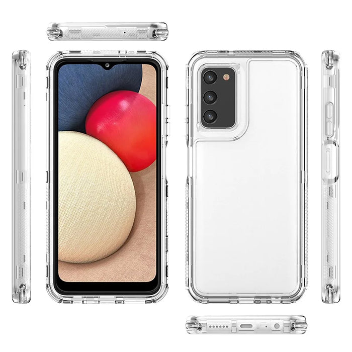Clear Case for Samsung Galaxy A03s (166.5mm) / A02s (166.5mm) Acrylic+TPU Cover - 7