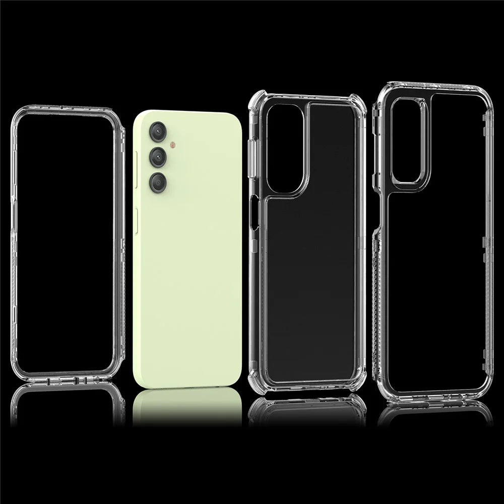 For Samsung Galaxy A24 4G (162.1 x 77.6 x 8.3mm) Clear Case Acrylic+TPU Hybrid Phone Cover - 6