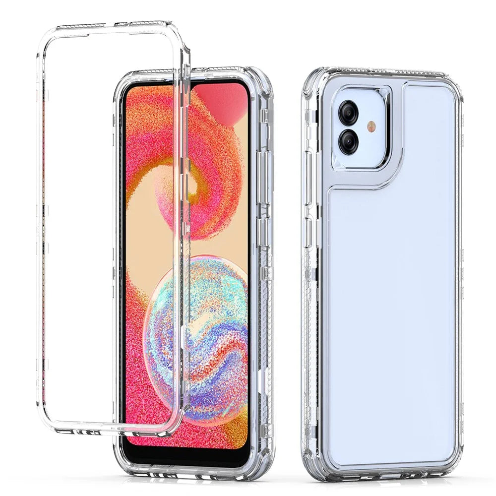 For Samsung Galaxy A04e 4G / F04 4G / M04 4G Case Acrylic+TPU Clear Phone Cover - 2