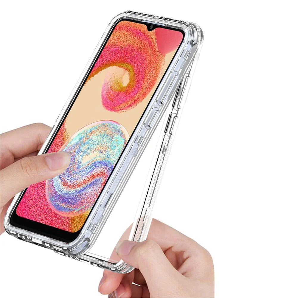 For Samsung Galaxy A04e 4G / F04 4G / M04 4G Case Acrylic+TPU Clear Phone Cover - 3