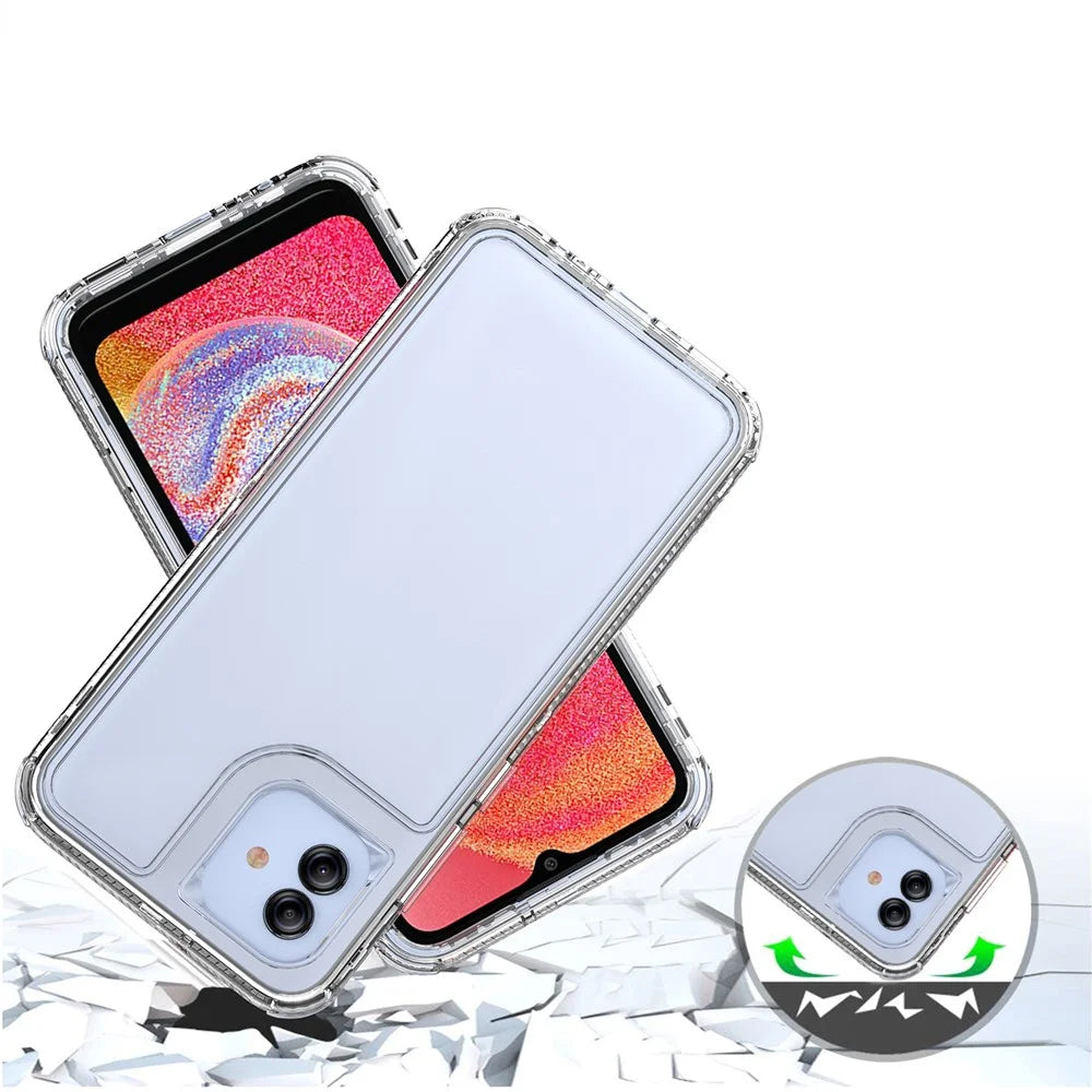 For Samsung Galaxy A04e 4G / F04 4G / M04 4G Case Acrylic+TPU Clear Phone Cover - 4