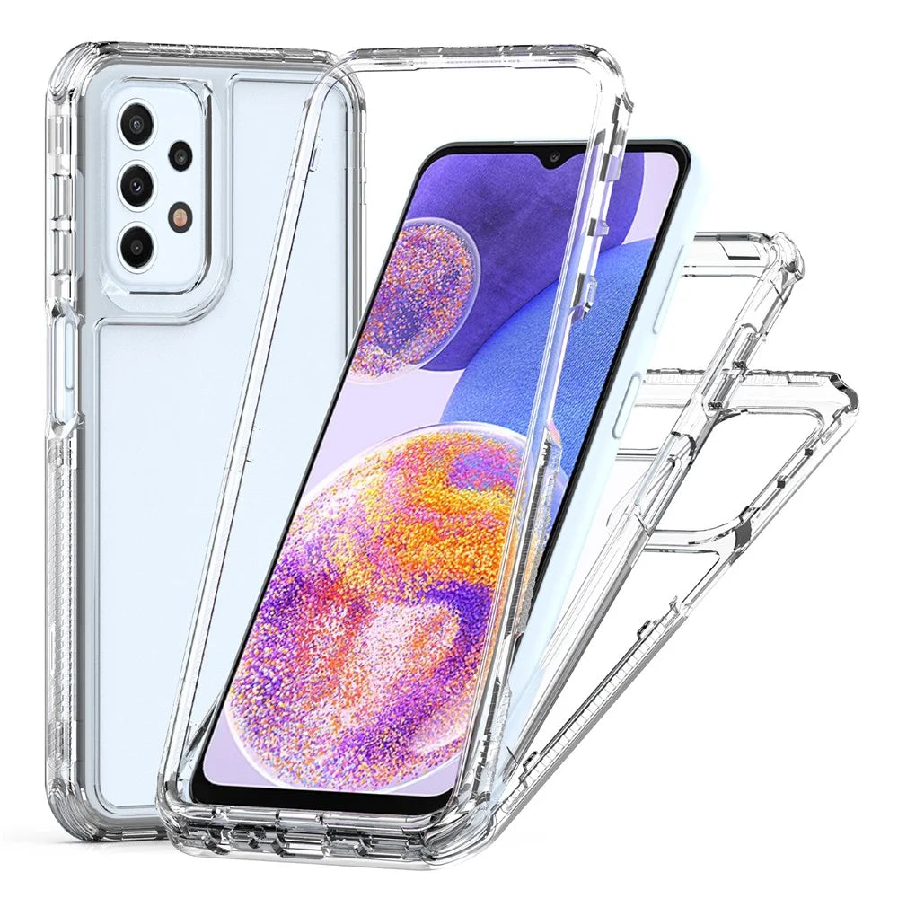 For Samsung Galaxy A23 4G / A23 5G (Global Version) Clear Case Acrylic+TPU Anti-drop Phone Cover - 1