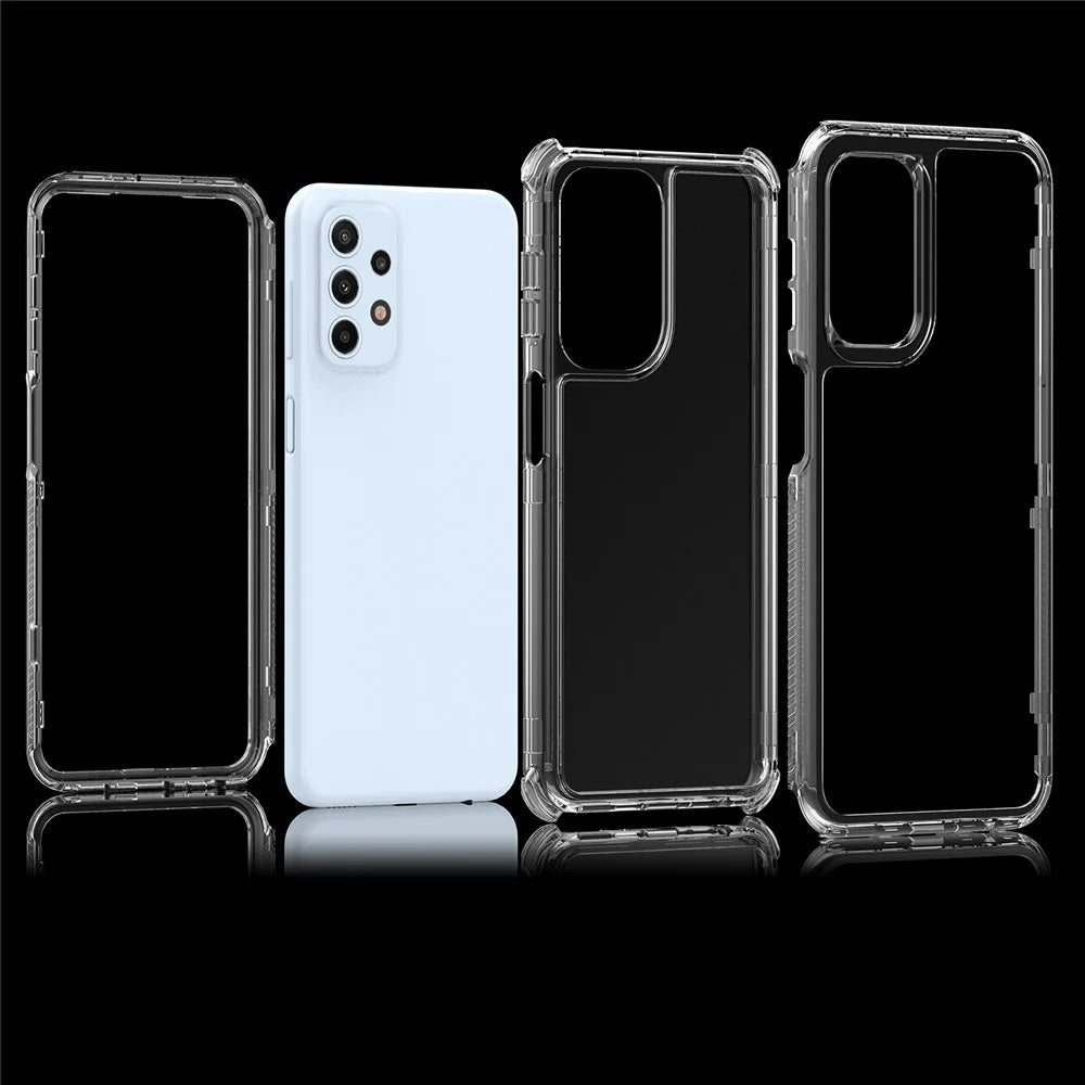 For Samsung Galaxy A23 4G / A23 5G (Global Version) Clear Case Acrylic+TPU Anti-drop Phone Cover - 6
