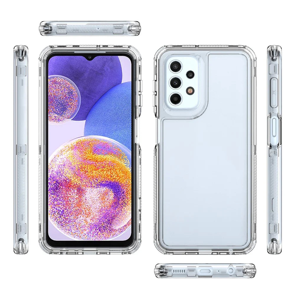 For Samsung Galaxy A23 4G / A23 5G (Global Version) Clear Case Acrylic+TPU Anti-drop Phone Cover - 7