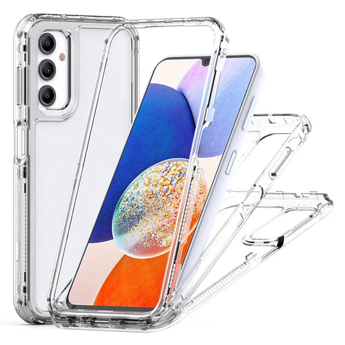 For Samsung Galaxy A14 5G / 4G Clear Phone Case Acrylic+TPU 3-in-1 Design - 1