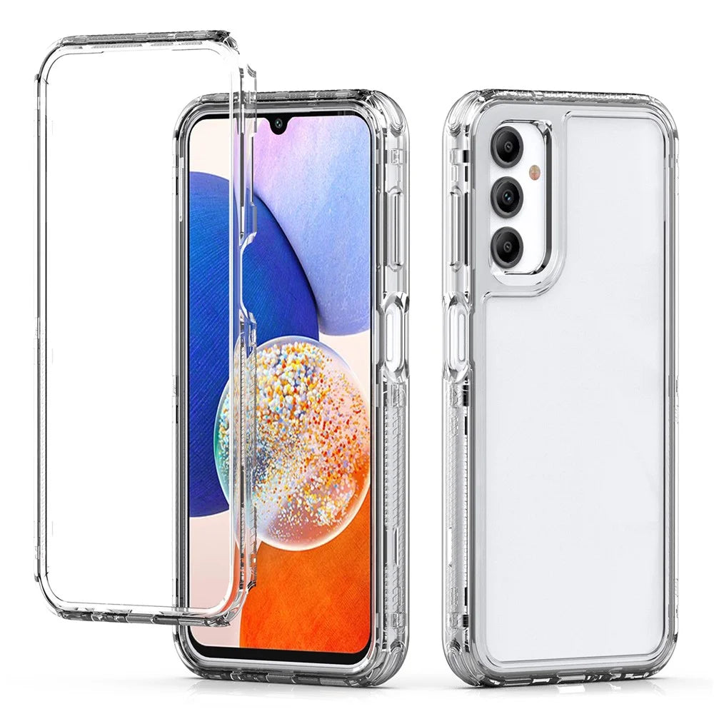 For Samsung Galaxy A14 5G / 4G Clear Phone Case Acrylic+TPU 3-in-1 Design - 2
